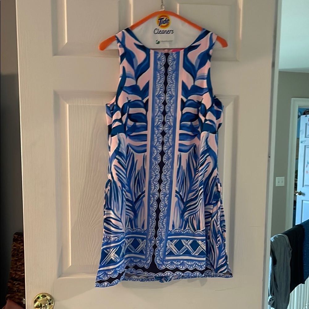 Lilly Pulitzer Blue and Pink Romper Dress